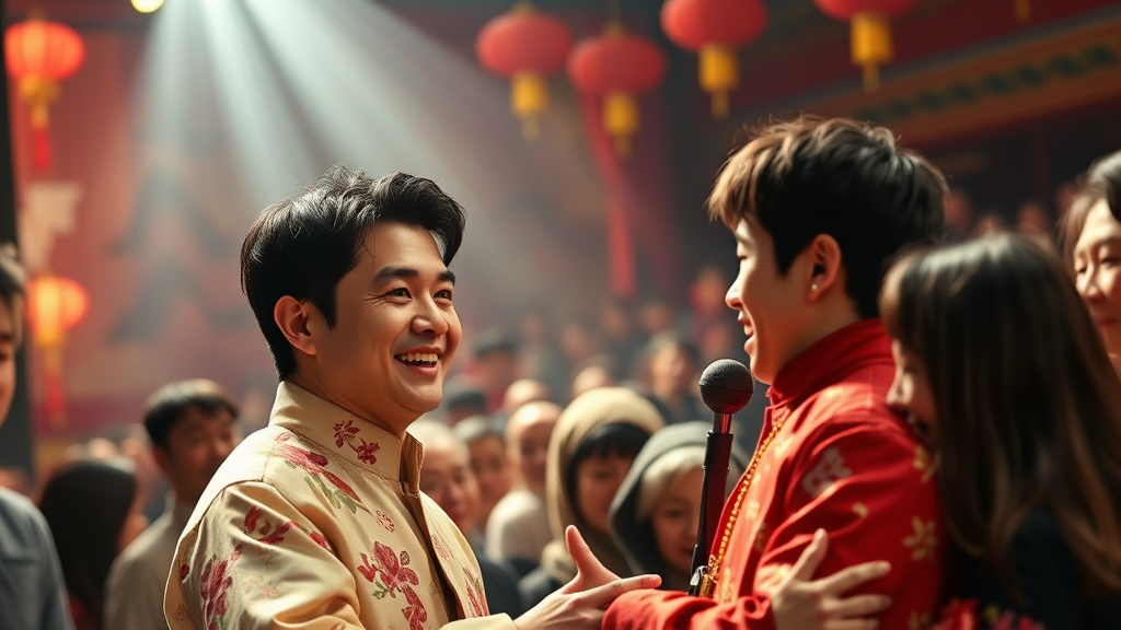 무대인사 정보 (realistic 스타일)