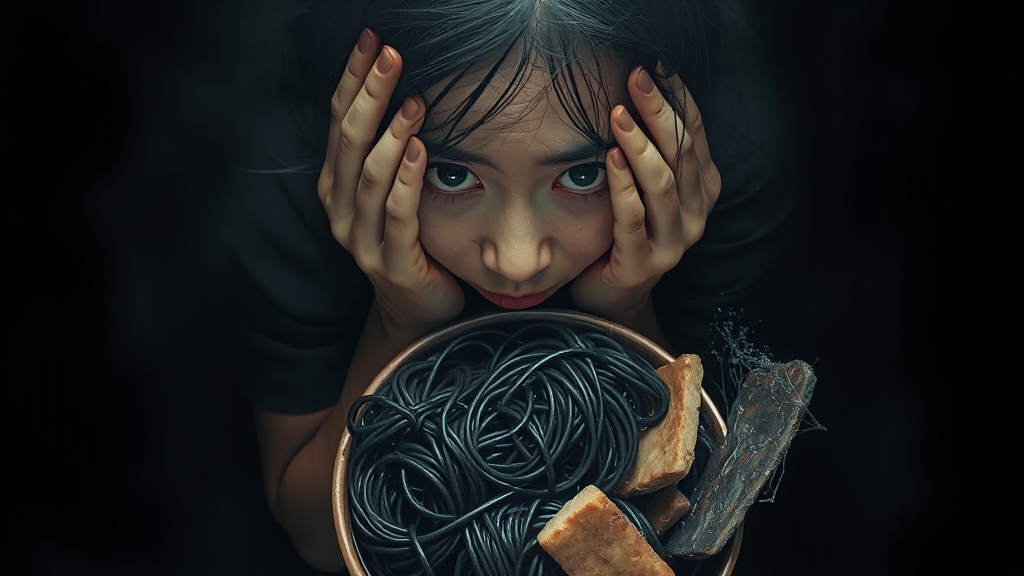 스트레스와 불안의 표현 (realistic 스타일)