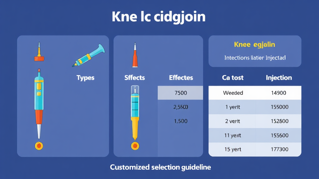 나에게 맞는 연골주사 선택 가이드: 효과와 비용 비교 (cartoon 스타일)