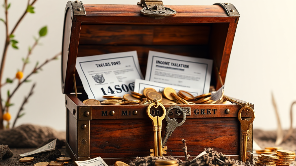 주요 소득공제 및 세액공제 항목 (realistic 스타일)