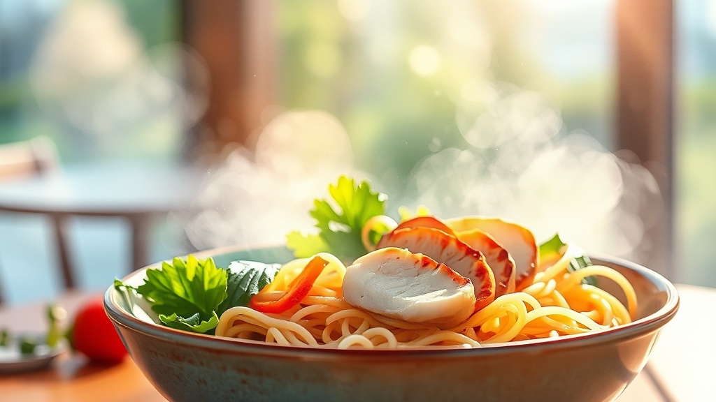 라면 다이어트 레시피 (watercolor 스타일)