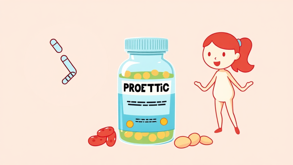 비에날17 유산균 섭취 시 주의사항 (cartoon 스타일)