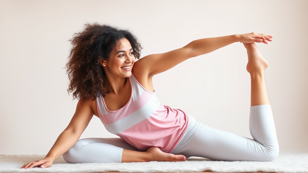 교정 스트레칭 (realistic 스타일)