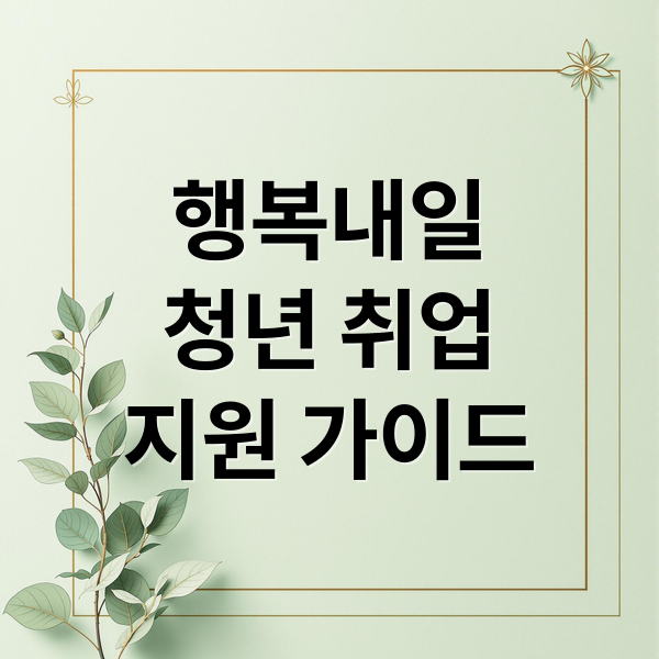 행복내일
청년 취업
지원 가이드 (청년 취업 지원 프로그램 행복내일)