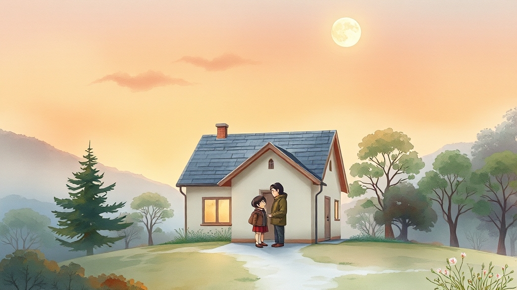 소득 및 재산, 꼼꼼히 따져보세요 (watercolor 스타일)