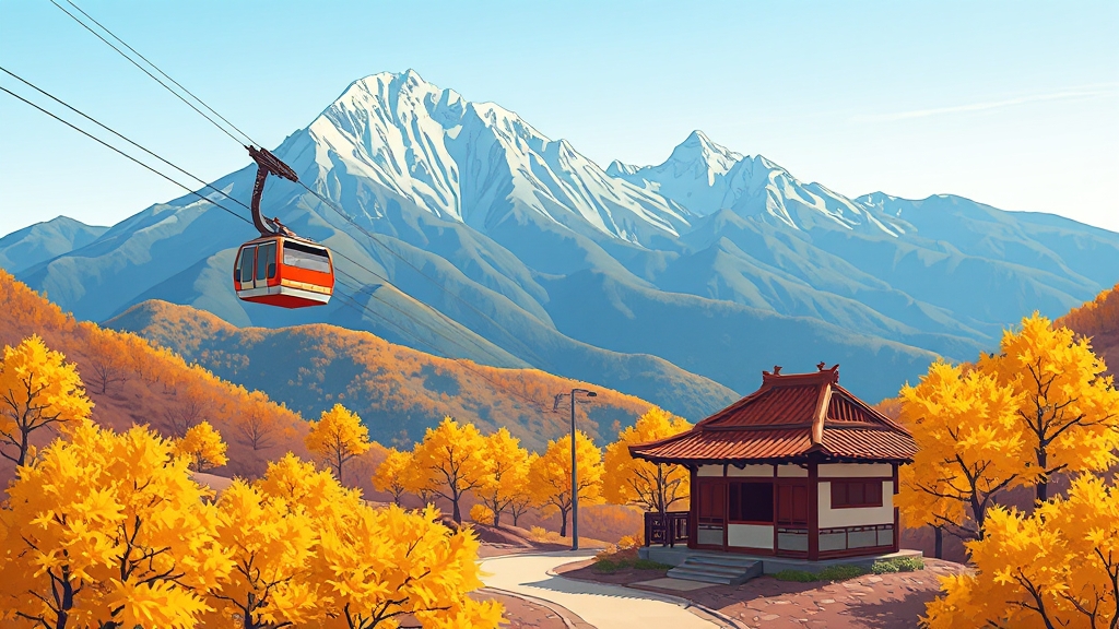 삼성궁 주변 여행 코스 (cartoon 스타일)