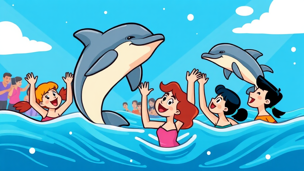 마린월드: 이색 체험 (cartoon 스타일)