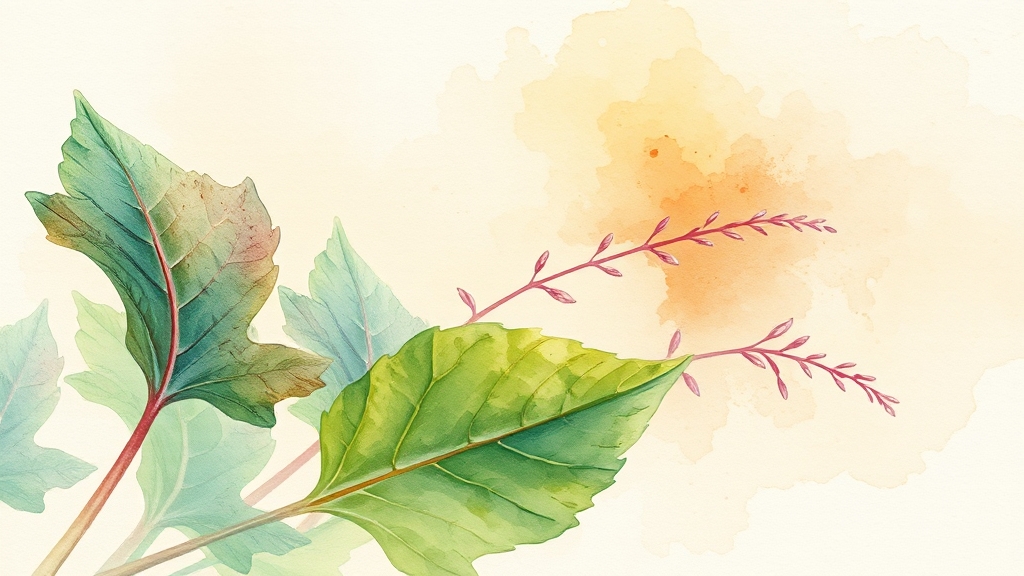 비름나물, 어떤 채소일까? (watercolor 스타일)