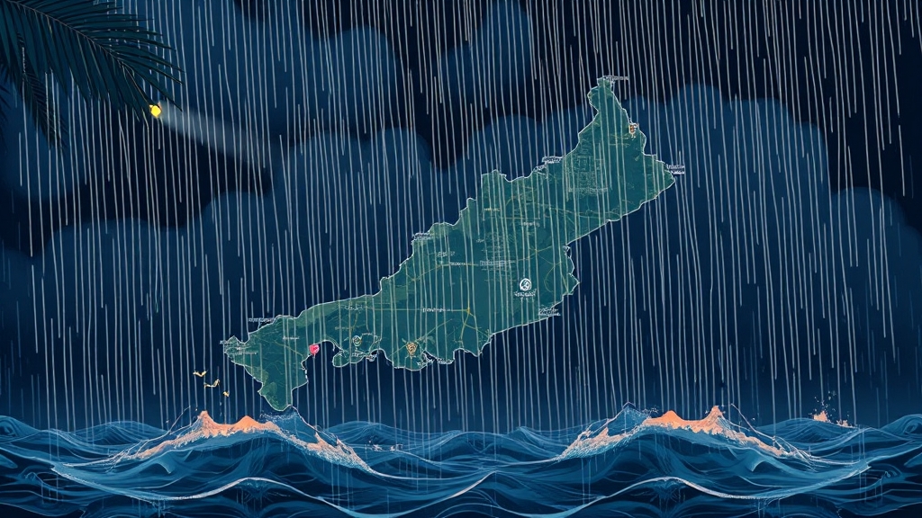 2025년 강수량 & 기상 특성 (illustration 스타일)