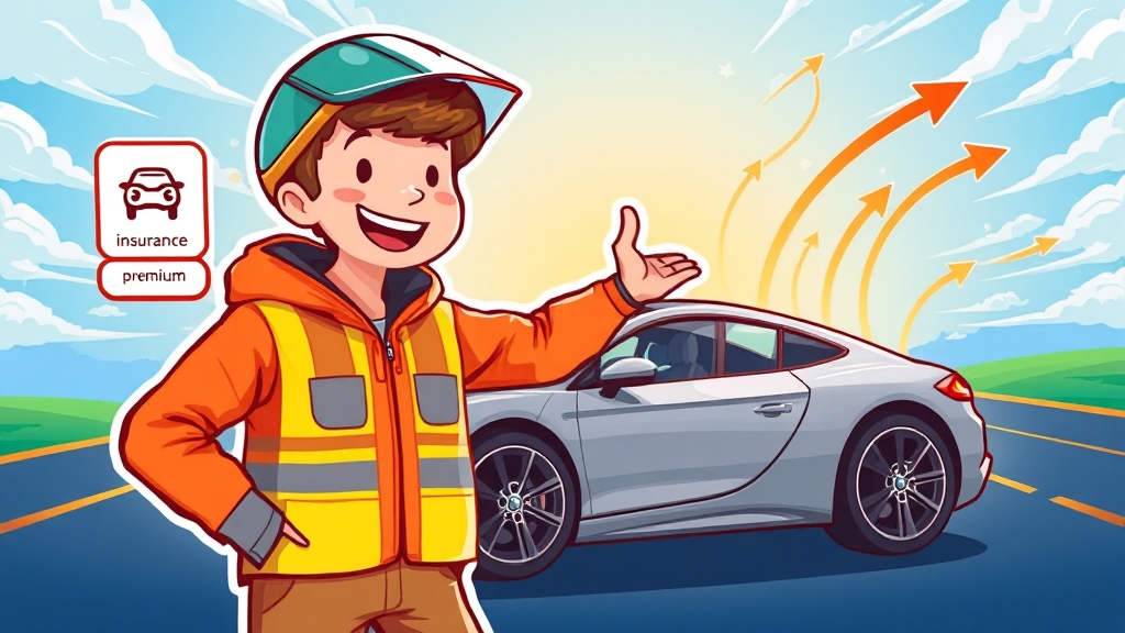 안전운전 특약 가입 시 유의사항 (cartoon 스타일)