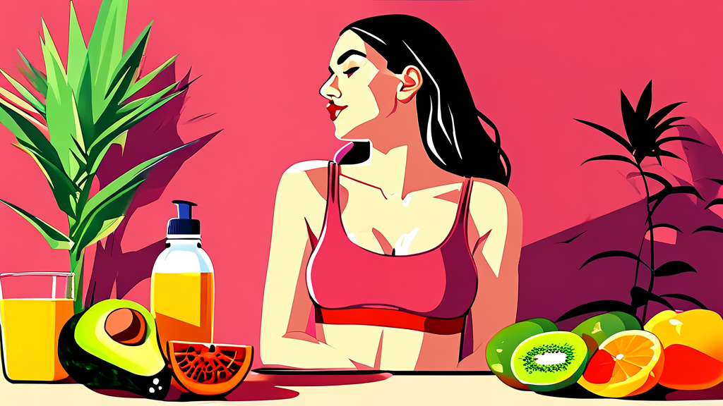 등드름 흉터 예방과 관리를 위한 생활 습관 개선 (cartoon 스타일)