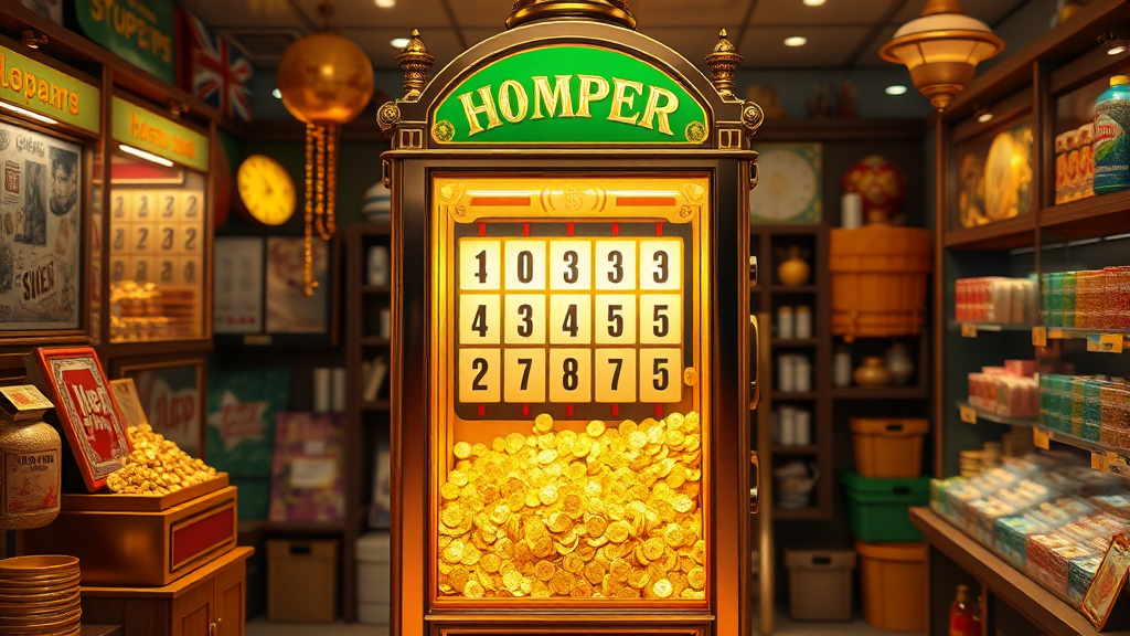 로또 판매점 운영 비용 (realistic 스타일)