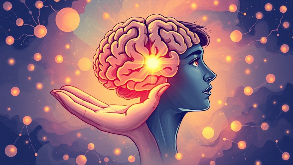 강박증 치료의 핵심: 약물과 상담의 조화 (illustration 스타일)