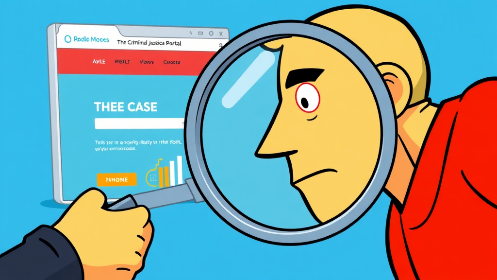 경찰 단계 사건 조회 방법 (cartoon 스타일)