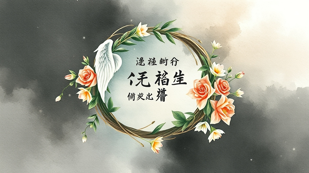 상황별 근조화환 문구, 예시 모음 (watercolor 스타일)