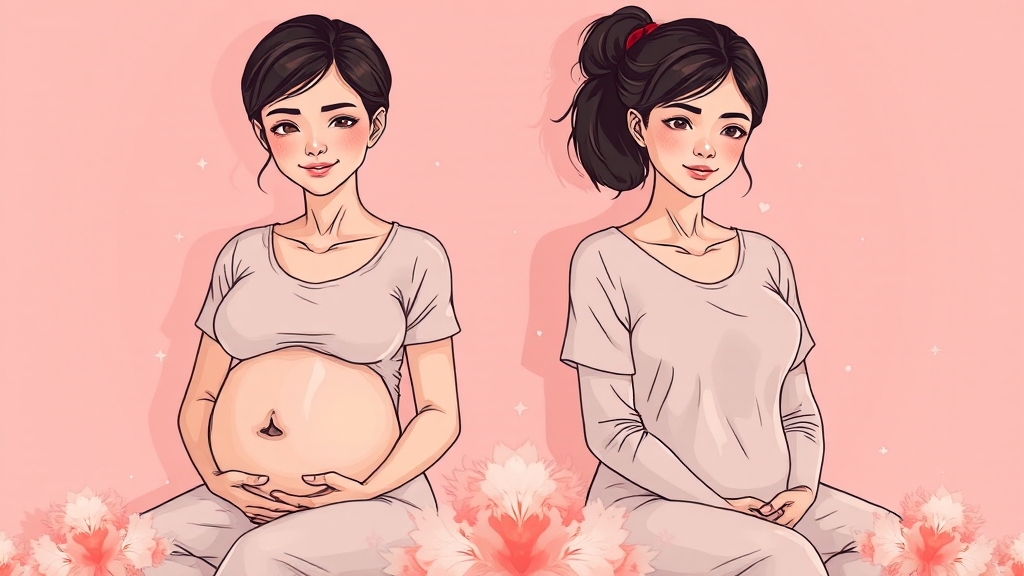 생리 전 증후군과 혼동 (illustration 스타일)