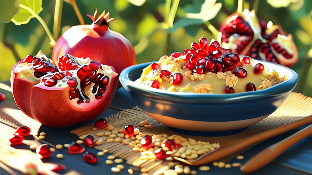 여성 호르몬 균형을 돕는 식품 (realistic 스타일)