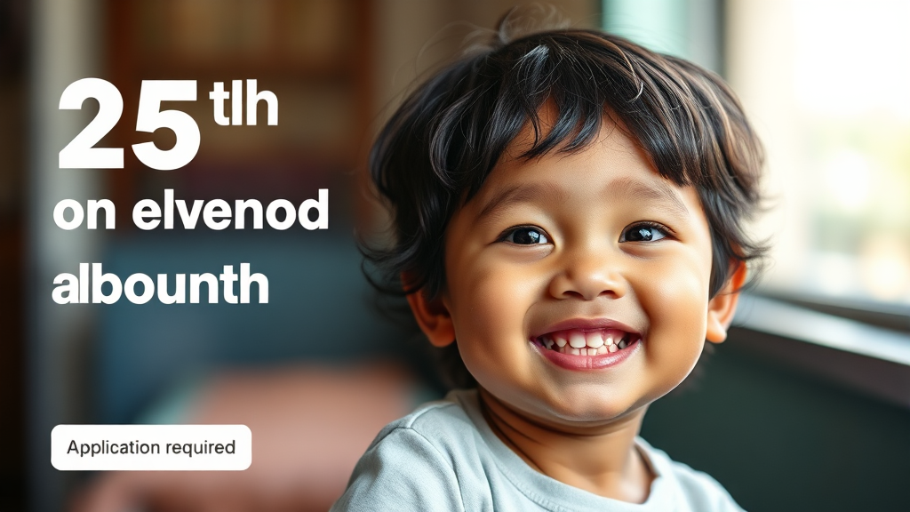 아동수당 지급일, 언제 받을 수 있나요? (realistic 스타일)