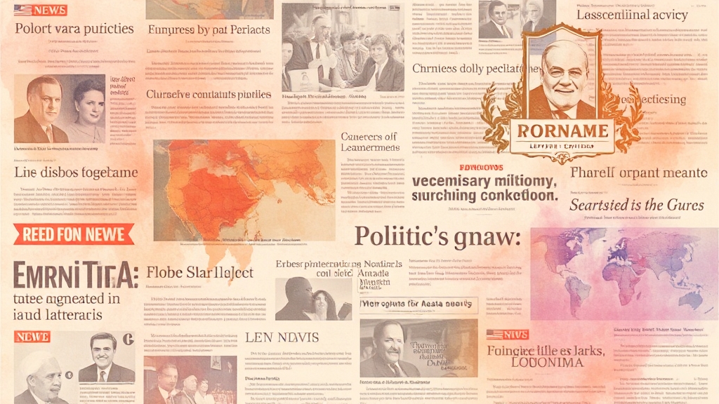 주요 뉴스 헤드라인 (watercolor 스타일)