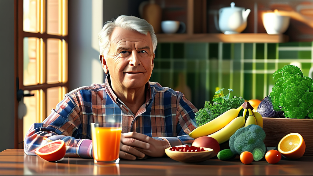 건강한 노년을 위한 남성 갱년기 예방 전략 (realistic 스타일)