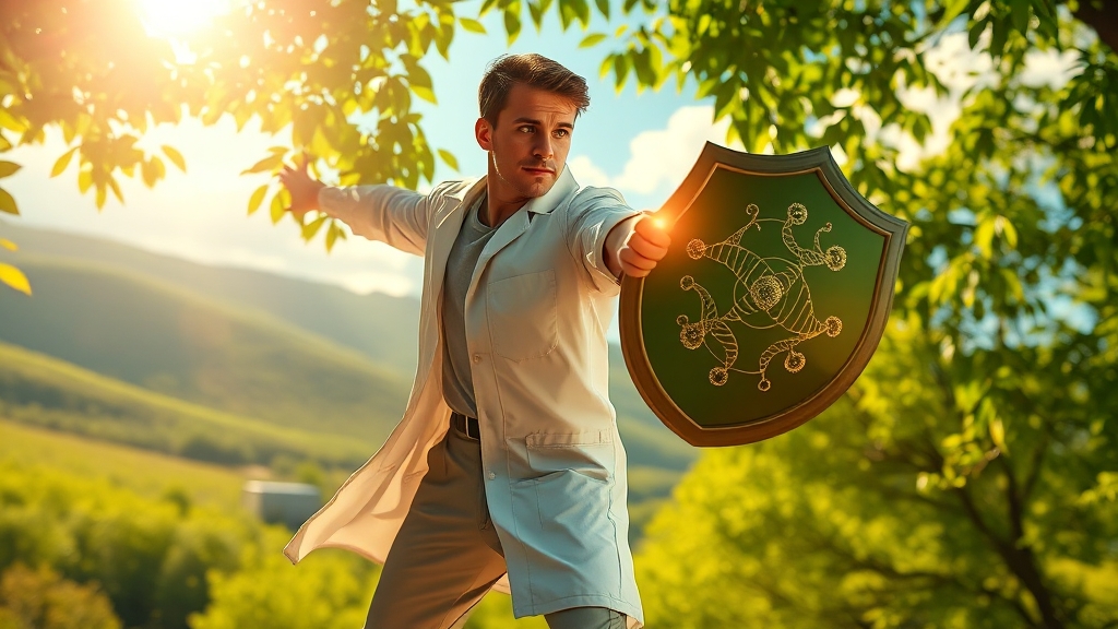 면역력 강화, 왜 중요할까요? (realistic 스타일)