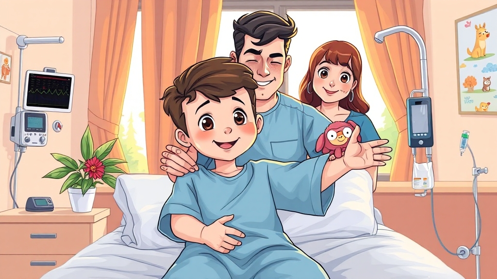 잠복고환 수술 후, 어떻게 관리해야 할까요? (cartoon 스타일)