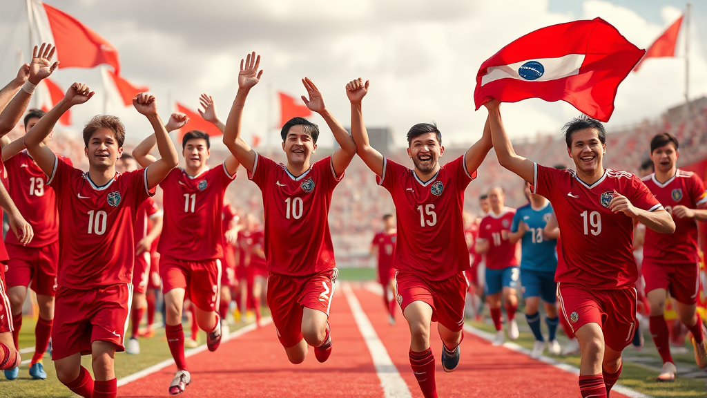 A조 1위 달성 및 32강 진출 로드맵 (realistic 스타일)