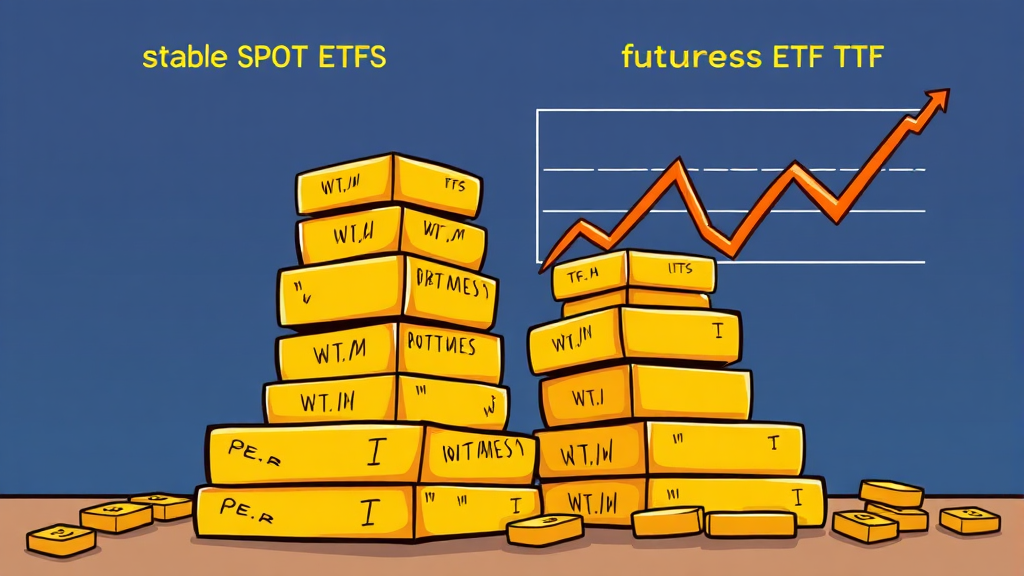 금 ETF 종류별 투자 전략 (cartoon 스타일)
