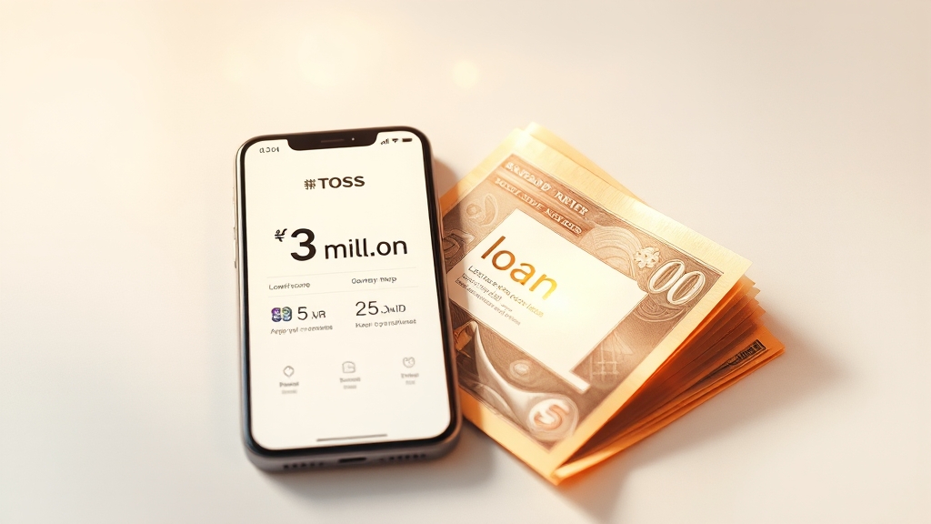 카카오 vs 토스 대출 비교 (watercolor 스타일)