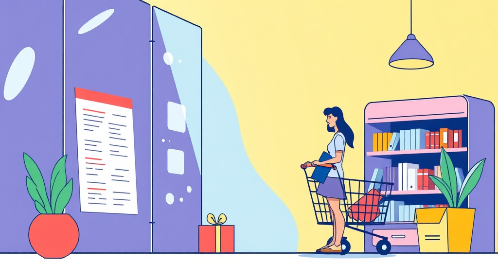 알뜰폰 통신사 선택 가이드 (illustration 스타일)