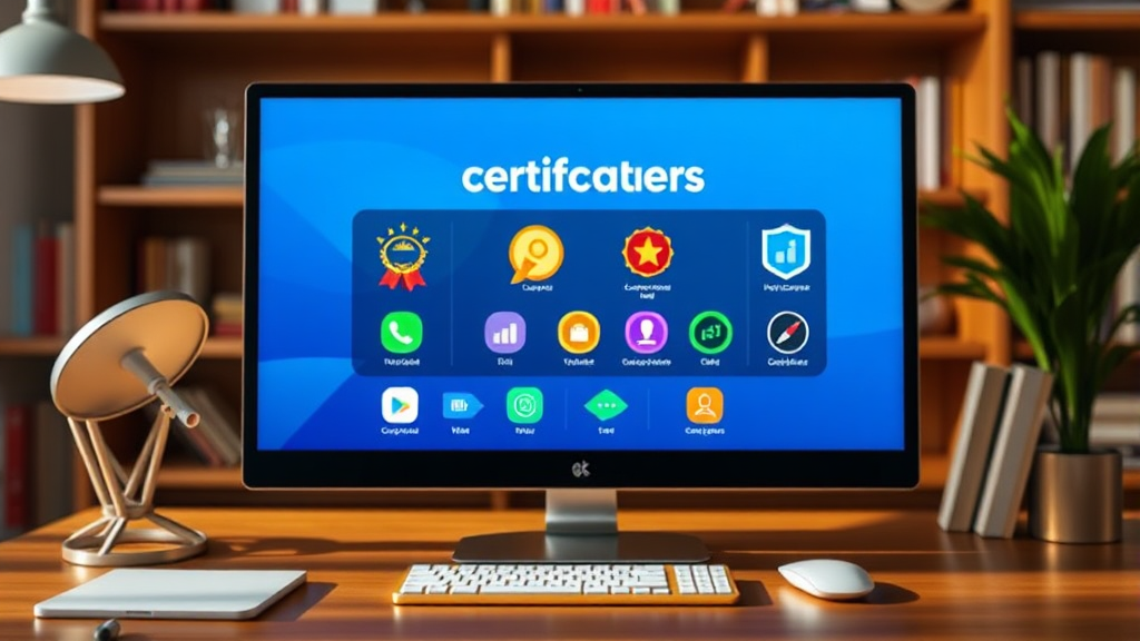 자격증 종류 및 교육 과정 (realistic 스타일)