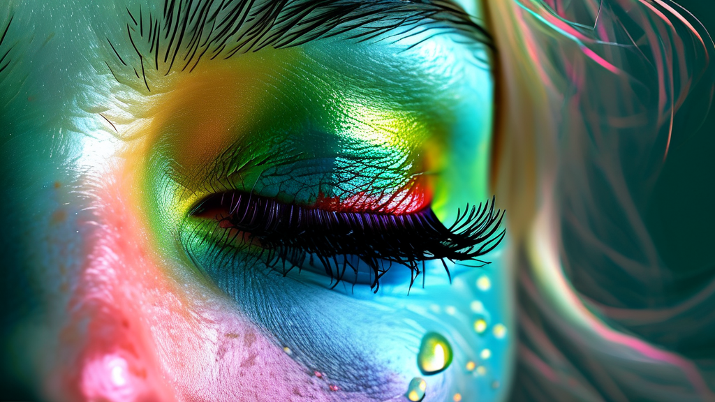 콧물, 재채기, 코막힘: 알레르기 비염의 주요 증상 (realistic 스타일)