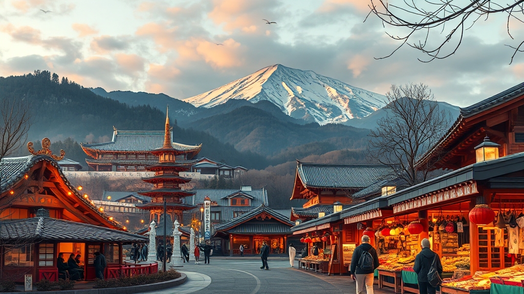 주변 관광 명소 (realistic 스타일)