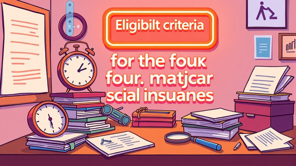 4대보험 가입 기준 (cartoon 스타일)