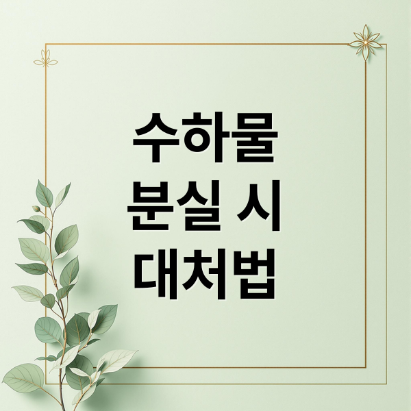수하물분실 시대처법 (공항 수하물 분실 보상)