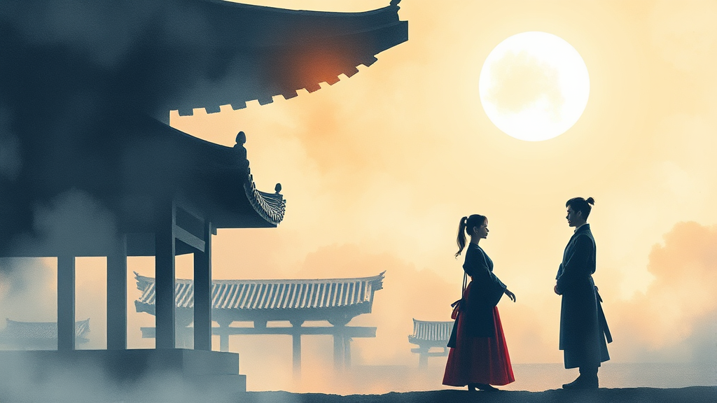 드라마 촬영지 탐방 가이드 (watercolor 스타일)