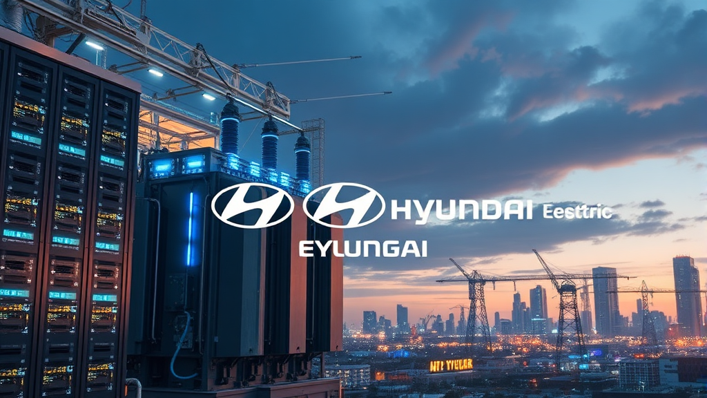 AI 시대, 전력망 기술력 주목 (realistic 스타일)