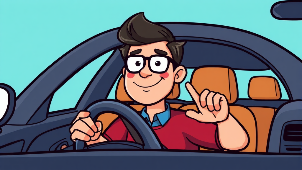 나에게 꼭 맞는 자동차 보험, 똑똑하게 선택하는 방법 (cartoon 스타일)