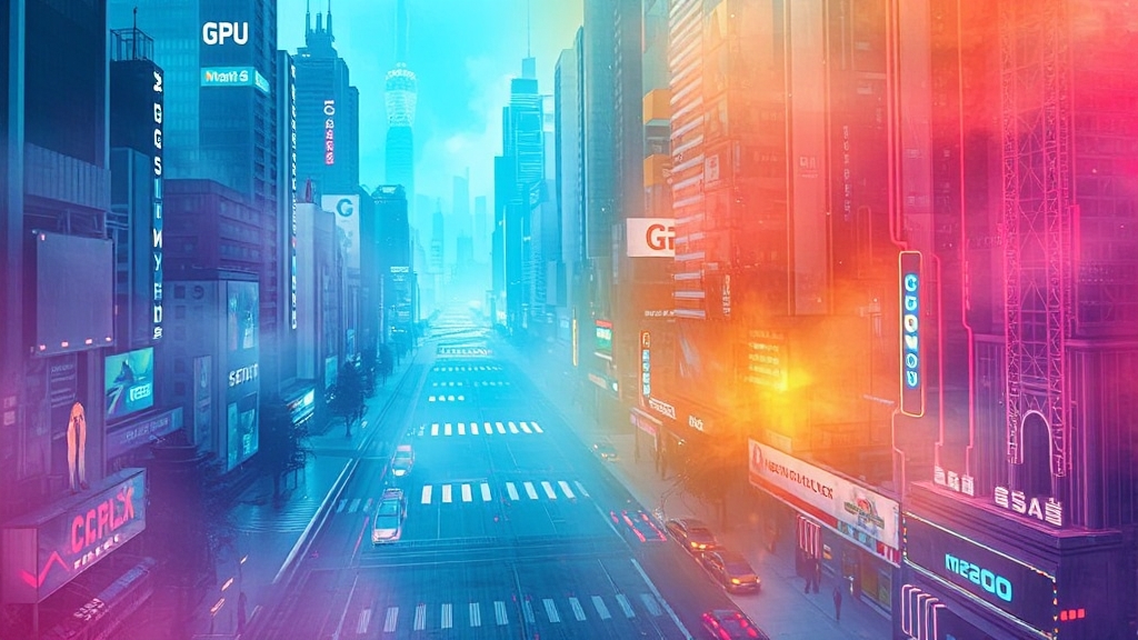 GPU의 역할과 기능 (watercolor 스타일)