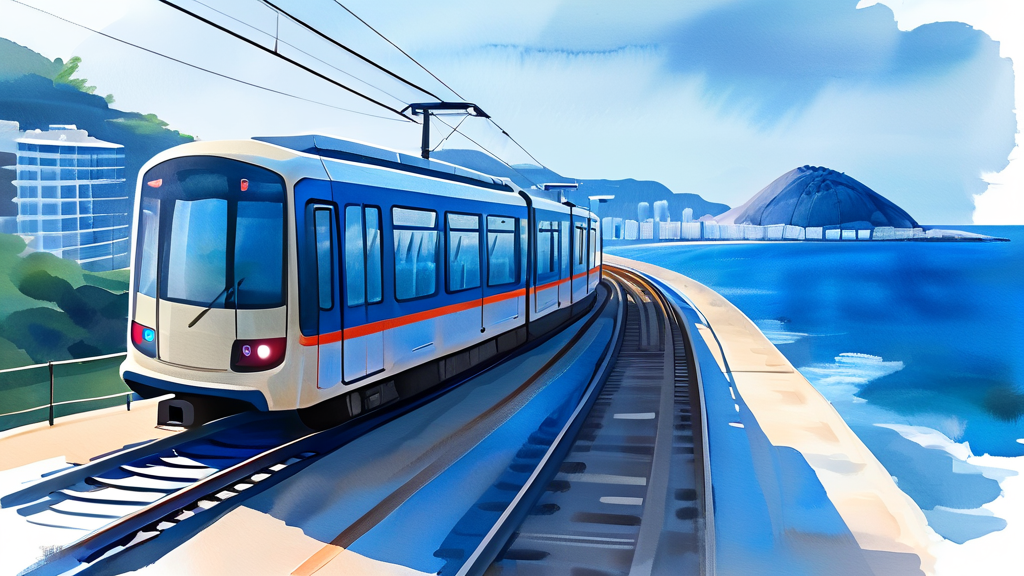 알찬 여행을 위한 정보: 교통, 편의시설, 유의사항 (watercolor 스타일)