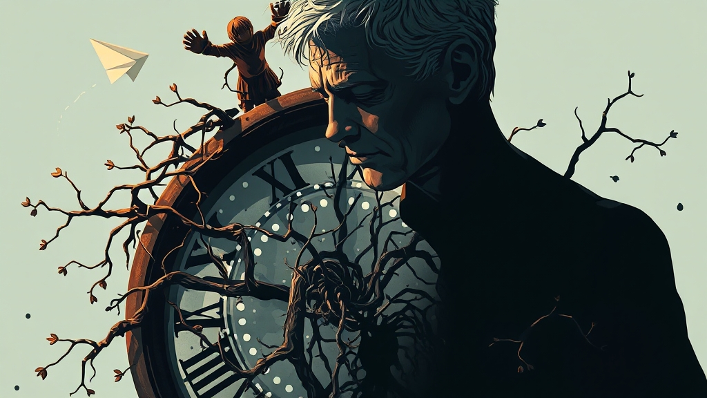 성인기 발달과 피터팬 증후군 (illustration 스타일)