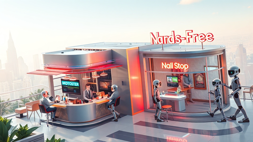 로봇 창업 시 고려사항 (illustration 스타일)