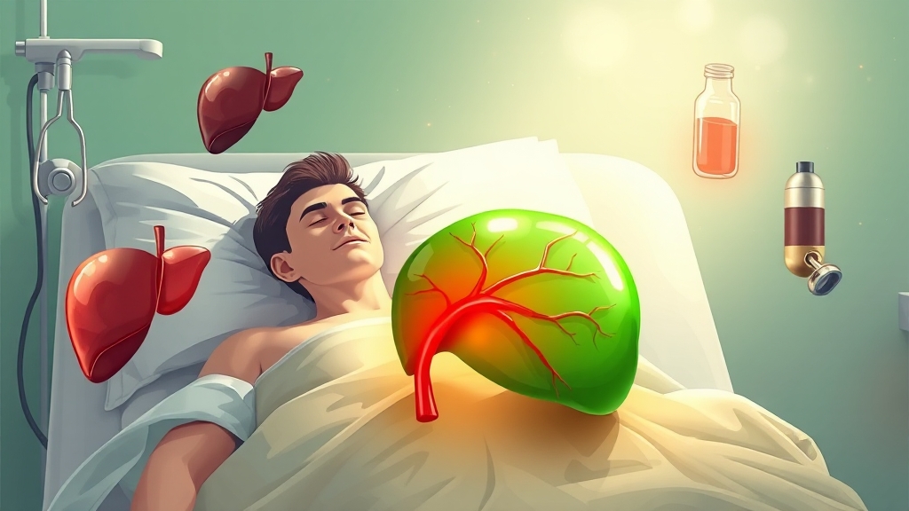 간암 진단 후, 어떤 치료 옵션이 있을까? (illustration 스타일)