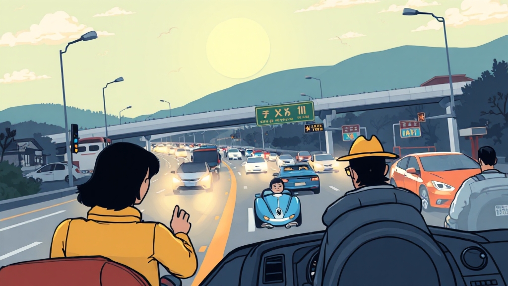 2025년 추석, 행복한 귀성길 되세요! (cartoon 스타일)