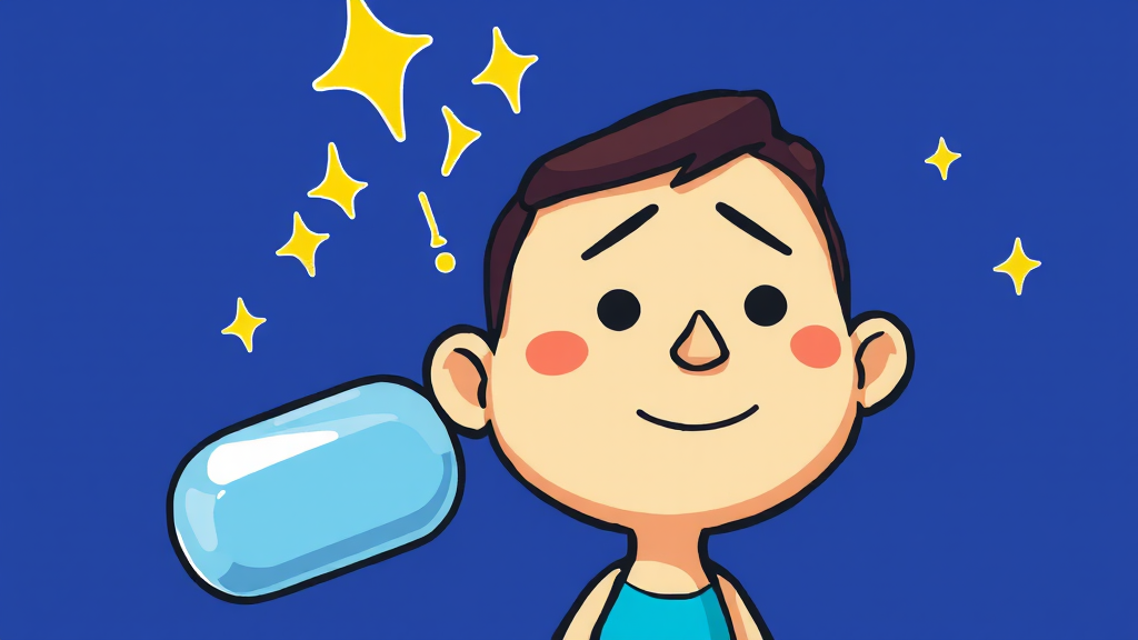 타이레놀 성분 & 효능 (cartoon 스타일)