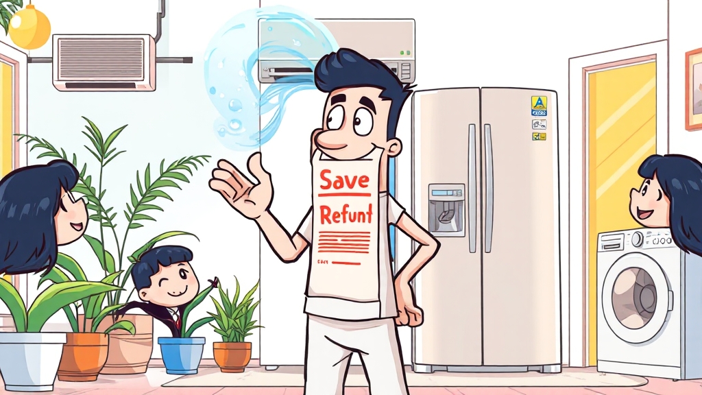 전기요금 절약 방법 및 추가 지원 (cartoon 스타일)