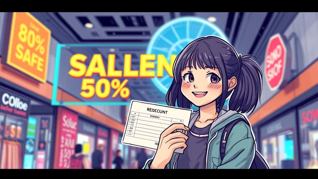 쇼핑, 뷰티, 전자제품 할인 (illustration 스타일)