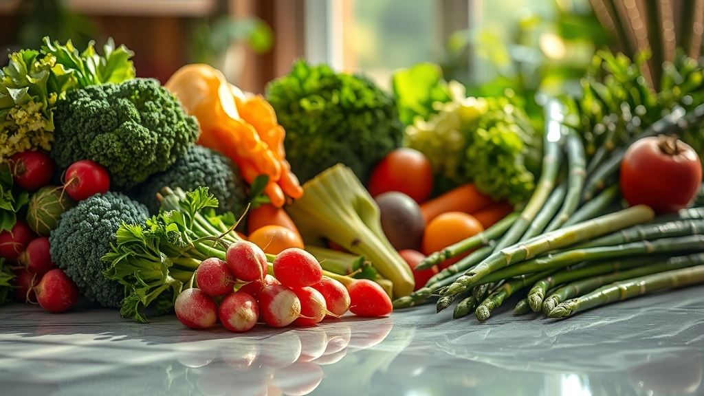 재료 손질 및 보관 꿀팁 (realistic 스타일)