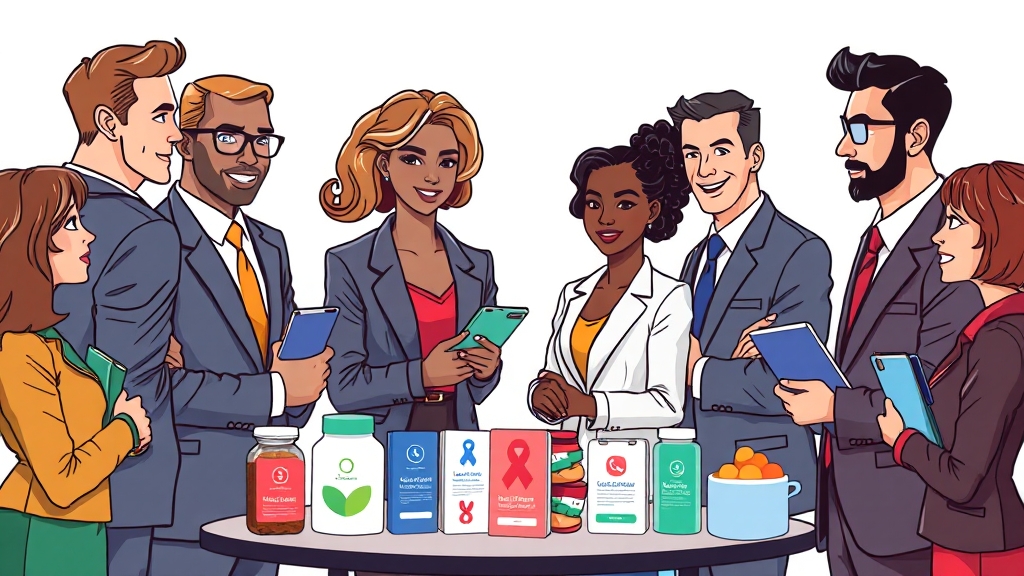 암보험 비교 및 전문가 활용 (cartoon 스타일)