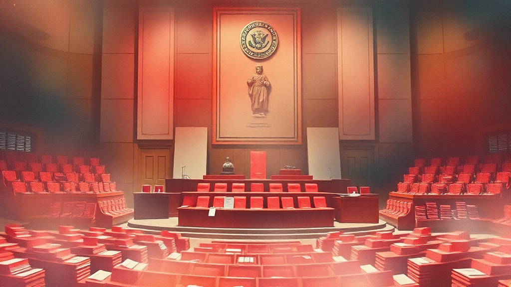 정치권, 예산안 갈등 심화 (watercolor 스타일)